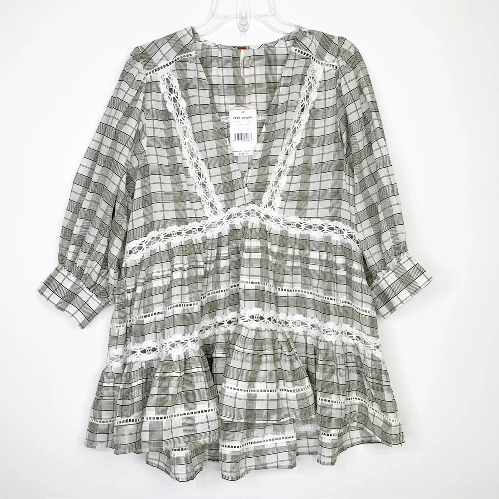 Free People Time Out Lace Tunic Size S